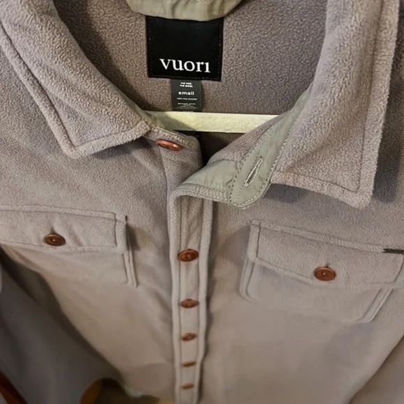 Vuori Aspen Shirt Jacket Men's Women's Small Grey Gray - Picture 3 of 3